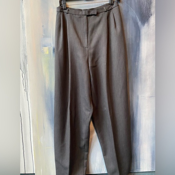 VTG Kathie Lee Collection Gray Wide Leg High Rise Pants Size 22W - Picture 1 of 5